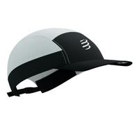 compressport 5 panel light cap weis schwarz