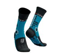 Compressport Damen/Herren/Unisex Pro Racing Socks Winter Trail XL blau
