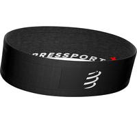 Compressport Free Belt Laufgürtel schwarz/weißes Logo - XS-S