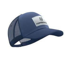 compressport trucker 6p cap blau Single