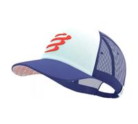 Compressport Trucker Kappe blau Orient weiß