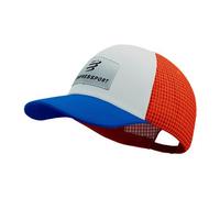 compressport trucker kappe 6p blau weis orange Single