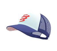 Compressport Trucker Kappe blau Orient weiß