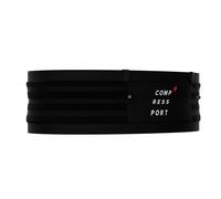 Compressport Free Belt PRO Laufgürtel schwarz/weißes Logo - ML