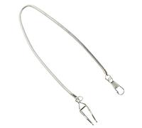 COMPUKAS Vintage Taschenuhrkette aus Legierung Dicke Gedrehte Metallkette Leicht und Multifunktional für Casual Dressing und Sammeln Silberfarbene Uhrkette