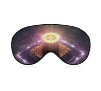 Computerprozessor mit magischem Licht Augenmaske, Seitenschlafmaske Licht Augenbinde Schlafmaske Nasenpolster und Gummiband für Kinder Frauen Männer