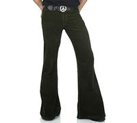 Comycom 70er Jahre Herren Cord Schlaghose Star dunkelgrün 40W / 34L