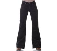 COMYCOM Bootcut Cordhose Damen schwarz Slim Fit (DE/NL/SE/PL, Bundweite & Schrittlänge, 33, 30, Schwarz)