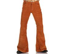 Comycom Herren Cord Schlaghose rehbraun - Cord-Hose im Retro-Look und 70er-Style