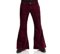 Comycom Herren Schlaghose Cord Bordeaux 33/34