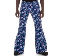 Comycom Herren Schlaghose Star DOTS Blau W36/L36