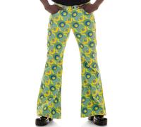 Comycom Herren Schlaghose Star DOTS Grün W36/L32