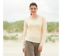 CON_STANT Pullover mit Konstrastnaht Hanf-BW-Strick (kbA) Sunlight L