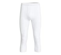 con-ta 3/4 Lange Hose mit Eingriff, Bequeme Unterhose für Herren, anschmiegsame Unterwäsche, Leggins aus weicher Baumwolle in Feinripp, in Weiß, Größe: 8/XXL