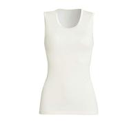 con-ta Achselhemd, Unterhemd für Damen, klassisches Top aus Wolle und Seide, bequemes Trägertop, weiche Feinstrick Unterwäsche, in Wollweiß, Größe: 38