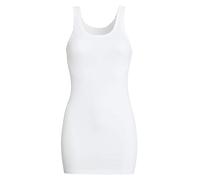 con-ta Conta Achselhemd lang, Top mit Spitze für Damen, Unterhemd in Feinripp, Trägertop aus Baumwolle, weiß | Einzelpack, Gr.: 58/8XL