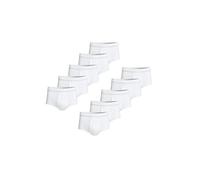 con-ta DOPPELRIPP Slip mit Eingriff, Bequeme Unterwäsche für Herren, aus 100% Baumwolle, weiß | 10er Pack, Gr.: 6/L