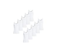 con-ta Conta DOPPELRIPP Unterhemd, Unterwäsche für Herren, klassisch bequemes Oberteil, aus 100% Baumwolle, weiß | 10er Spar-Pack, Gr.: 11/5XL