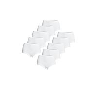 con-ta Conta Taillenslip, Slip für perfekte Bequemlichkeit, Klassische Damenwäsche, Slip aus 100% Baumwolle, weiß | 10er Pack, 44/XL
