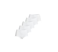 con-ta Conta Taillenslip, Slip für perfekte Bequemlichkeit, Klassische Damenwäsche, Slip aus 100% Baumwolle, weiß | 5er Pack, 44/XL