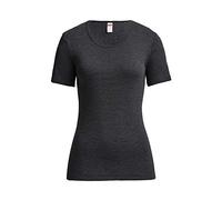 con-ta Conta Thermo Kurzarm Shirt, T-Shirt mit natürlicher Baumwolle, wärmende Unterwäsche für Damen, Rundhalsausschnitt, Damenbekleidung, in Farbe Marine Melange, Größen: 36/XS - 50/4XL