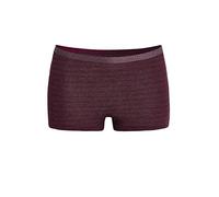 Conta Thermo Panty, bequemer Hipster mit natürlicher Baumwolle, wärmeisolierende Thermounterwäsche, Damenbekleidung, Bordeaux Geringelt, Größe: 40/M