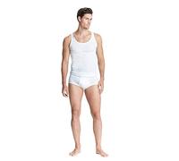 con-ta DOPPELRIPP Slip mit Eingriff 3er Spar-Pack, anschmiegsame Unterhose für Herren, Unterbekleidung aus 100% Baumwolle, Weiß | Größe: 6/L