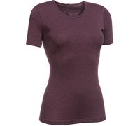 con-ta Thermo kurzarm Shirt in Farbe burgund melange Größe 48