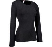 Con-ta Feinripp Damen-Thermo-Unterhemd, langarm 38 schwarz