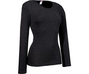 Con-ta Feinripp Damen-Thermo-Unterhemd, langarm 42 schwarz