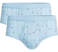 con-ta Herren-Slip 2er-Pack blau Größe 8