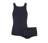 con-ta Herren Thermo Herren-Set Baumwolle/Polyester in Farbe marine melange Größe 5