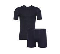 con-ta Herren Thermo Herren-Set Baumwolle/Polyester in Farbe schwarz melange Größe 8