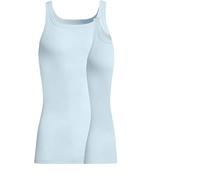 con-ta Herren-Unterhemd 2er-Pack hellblau Größe 5