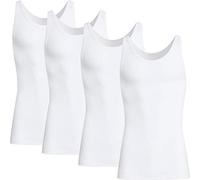 Conta Doppelripp Herren-Unterhemd im 4er-Pack weiss 10