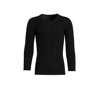con-ta Langarm Shirt, dezentes Basic für Herren, klassisches Oberteil, aus weichem Angora und Baumwolle, in Schwarz, Größe: 6