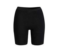 con-ta Normalbeinschlüpfer, weiche Unterwäsche für Damen aus Baumwolle und Angora, Bequeme Unterbekleidung, anliegende Pants, in Wollweiß & Schwarz, Größe: 38-52