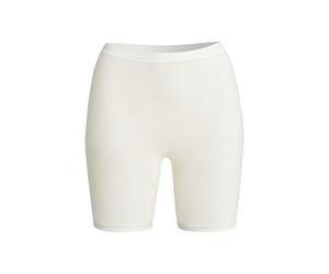 con-ta Normalbeinschlüpfer, weiche Unterwäsche für Damen aus Baumwolle und Angora, Bequeme Unterbekleidung, anliegende Pants, in Wollweiß & Schwarz, Größe: 38-52