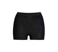 con-ta Pagenschlüpfer, weiche Unterwäsche aus Wolle und Modal, Bequeme Panty, warme Damenunterwäsche, in Wollweiß & Schwarz, Größe: 38-52