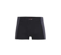 con-ta Pants, Bequeme Unterwäsche für Herren, mit Kontrastabsatz, aus natürlicher Baumwolle, weicher, Herrenunterwäsche, in Schwarz/Graphit, Größe: 8