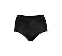 con-ta Taillenslip, Bequeme Damenunterwäsche, warme Unterwäsche aus Wolle und Modal, weicher Slip, in Schwarz, Größe: 38