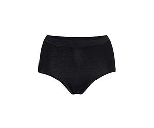 con-ta Taillenslip, weiche Damenunterwäsche, Warmer Slip aus Baumwolle und Angora, Bequeme Wäsche, in Wollweiß & Schwarz, Größe: 38-52