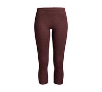con-ta Thermo Hose in 3/4-Länge für Damen aus natürlicher Baumwolle und formgebenden Polyester, wärmeisolierende Funktionsunterwäsche, Burgund Melange, Größe: 46