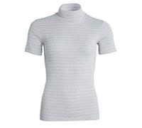 con-ta Thermo Kurzarm Shirt mit Stehkragen, geringeltes Damen T-Shirt mit natürlicher Baumwolle, wärmeisolierende Unterwäsche, Damenbekleidung, in versch. Farben, Größen: 36-50