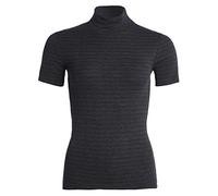 conta Damen Shirt 1/4 Arm mit Stehkragen schwarz geringelt 1-er Pack - 38