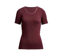 con-ta Kurzarm Shirt Thermo Damen geringelt 38 / bordeaux