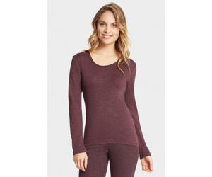 con-ta Thermo langarm Shirt in Farbe burgund melange Größe 40