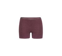 con-ta Thermo Longpant, Bequeme Winter Unterhose mit langem Bein aus natürlicher Baumwolle und Polyester, warme und weiche Thermounterwäsche, Damenbekleidung in Farbe Bordeaux Geringelt, Größe 40