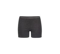 con-ta Thermo Longpant, Bequeme Winter Unterhose mit langem Bein aus natürlicher Baumwolle und Polyester, warme und weiche Thermounterwäsche, Damenbekleidung in Farbe schwarz Geringelt, Größe 40