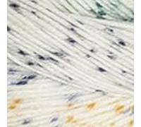 Concept 80g Sockenwolle Symmetric Blossom - Farbe 63 - Blau-Gelb-Grün